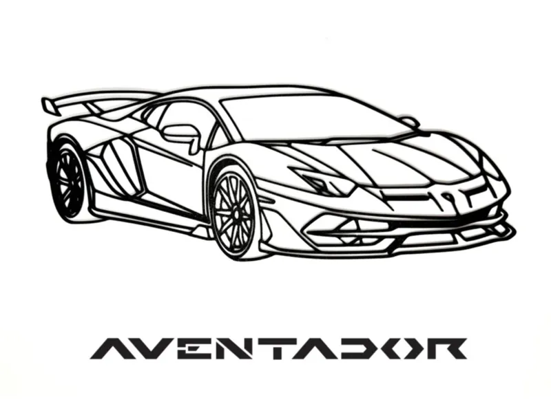 Lamborghini Aventador Wall Art 