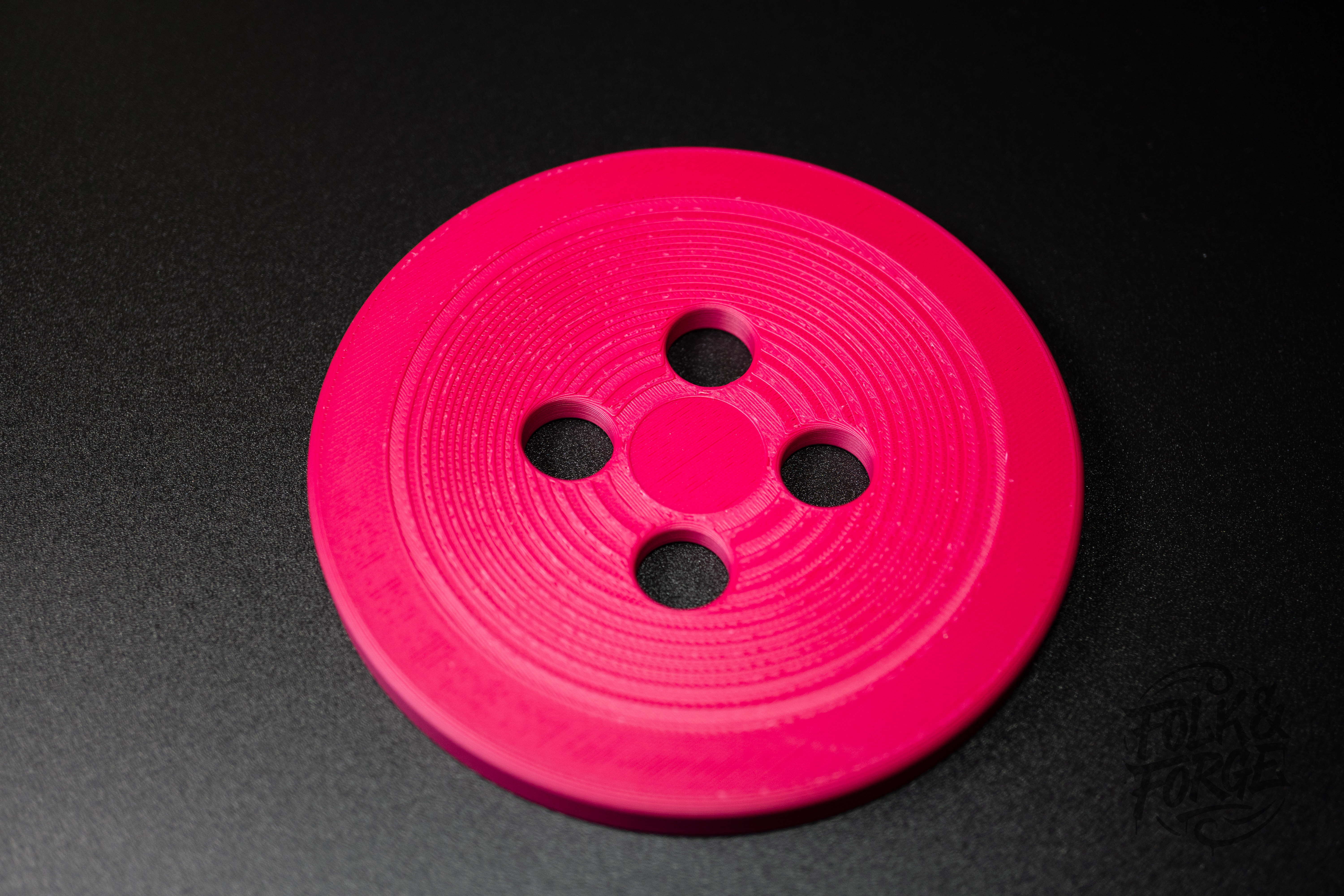 Miniatura 2 do modelo 3D Button Drink Coasters with Stackable Holder Set 