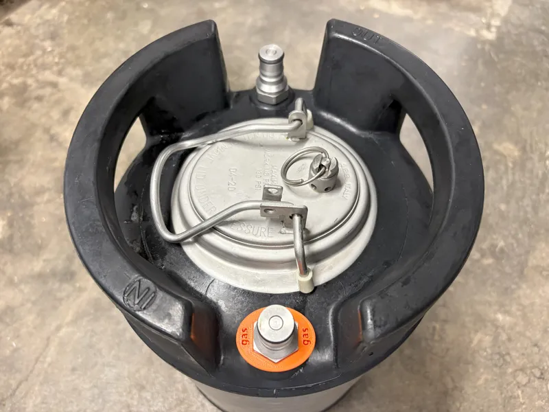 Homebrew Corny Keg Gas Label