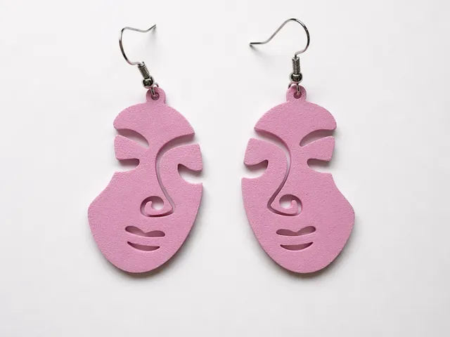 Pendientes aretes caras abstractas y minimalistas