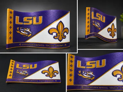 Louisiana Roots Tiger Flag