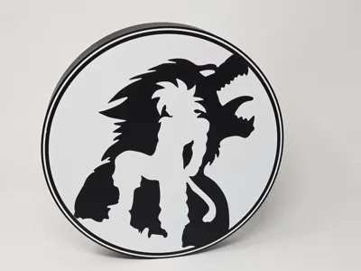 Dragon Ball GT Goku SSJ4 Sign Light Box LED