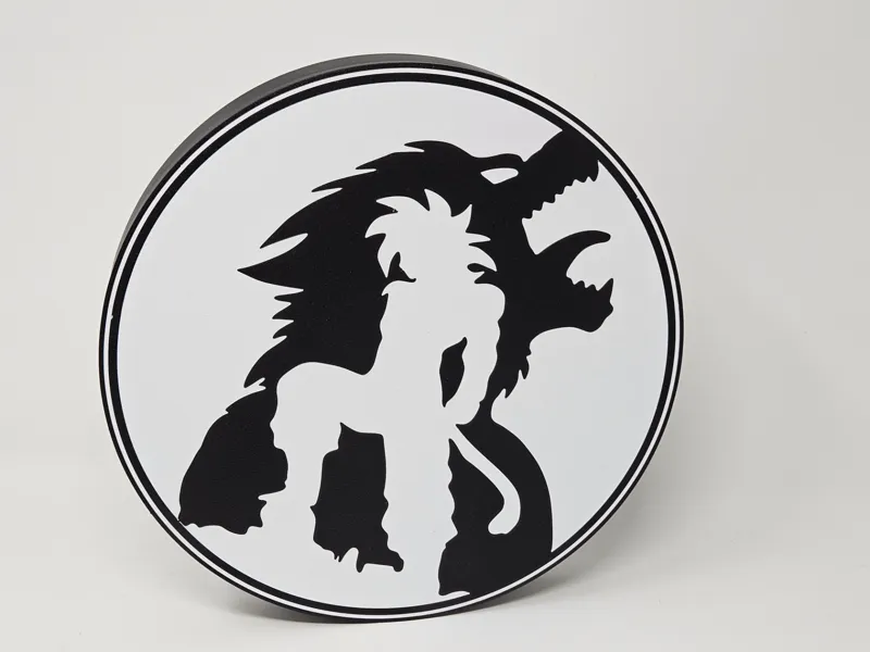 Dragon Ball GT Goku SSJ4 Sign Light Box LED
