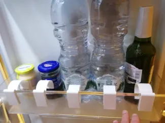 Bottle Stop for Fridge Shelf – Anti Roll