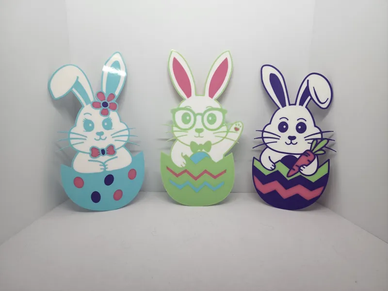 3 Easter Bunnies