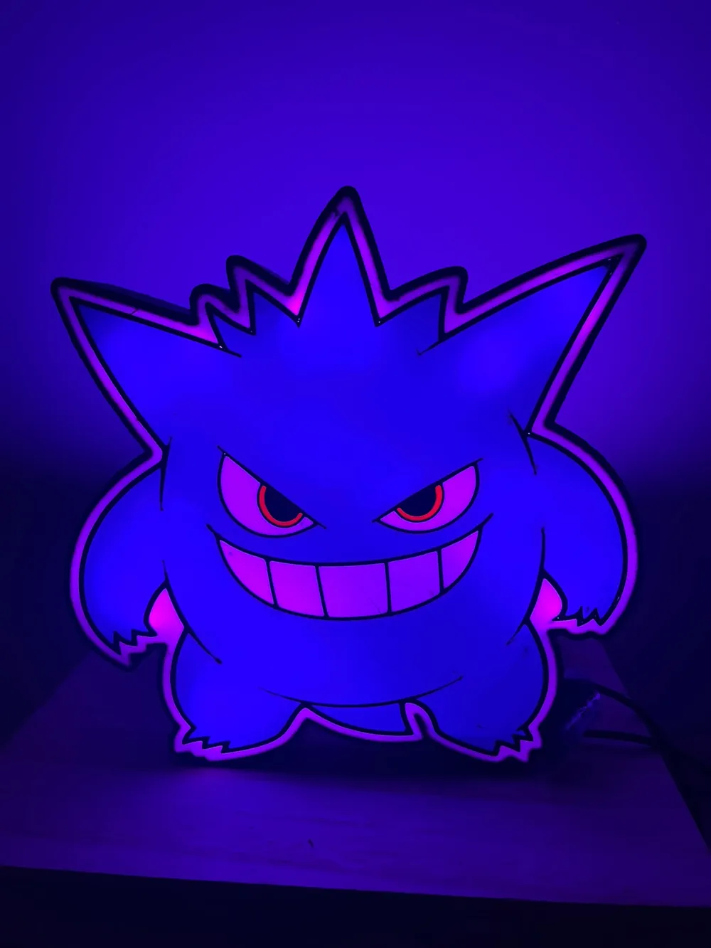 Gengar Lightbox - Free 3D Print Model - MakerWorld