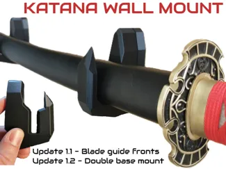 KATANA or SWORD wall mounts with swappable fronts