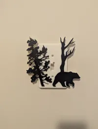 Cache d'interrupteur ours — photo 3