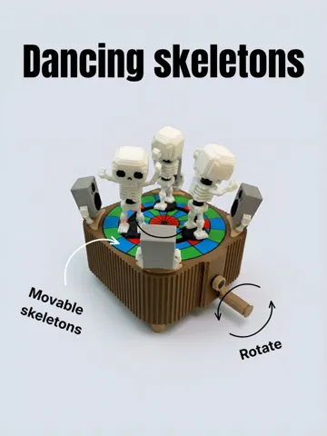 Adorno temático: Dancing skeletons — vista de referencia 2