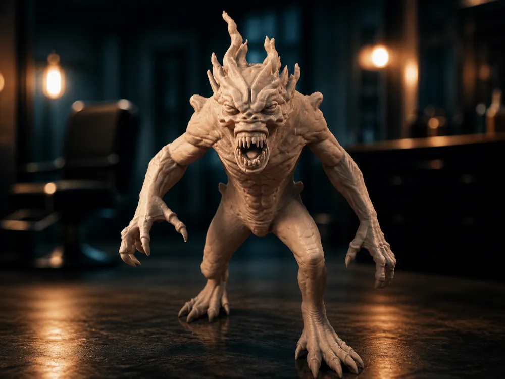 Tapa o cubierta: The Shreek – Doctor Who Creature (1:10 Scale). Referencia del modelo original.