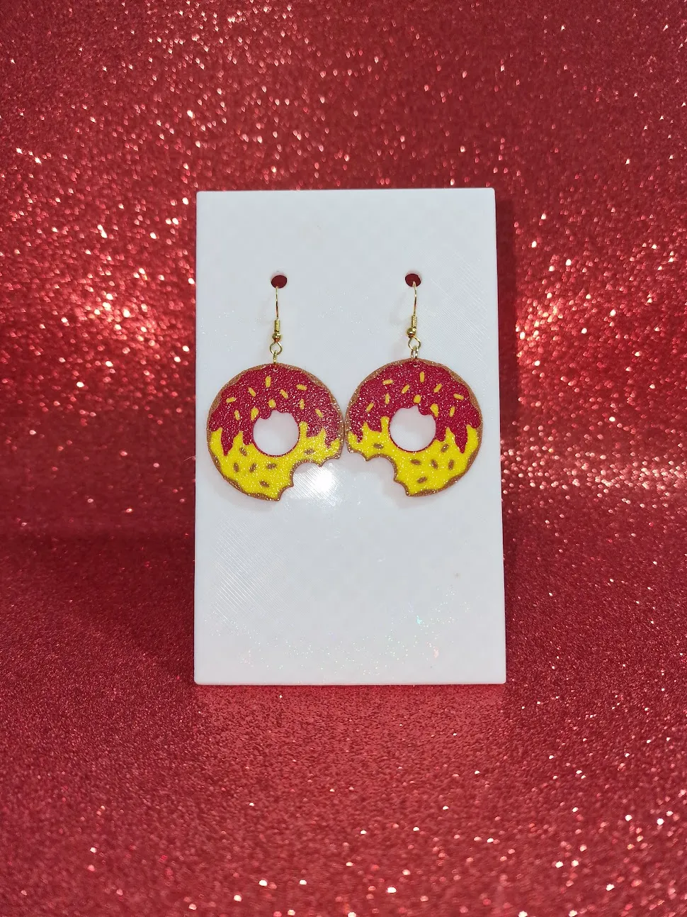 Donut earrings view 2