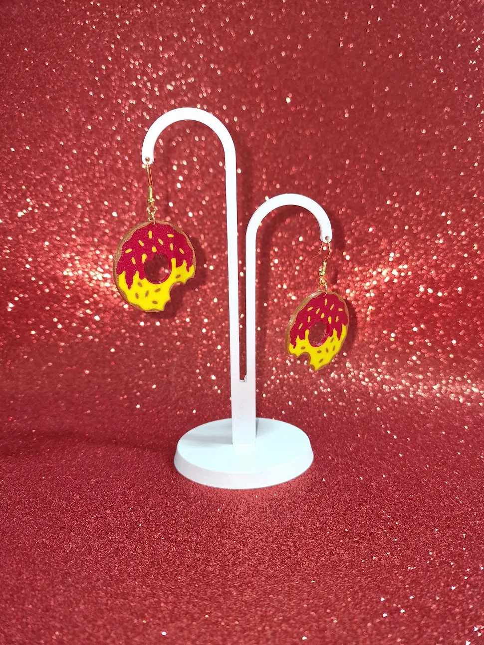 Donut earrings view 3