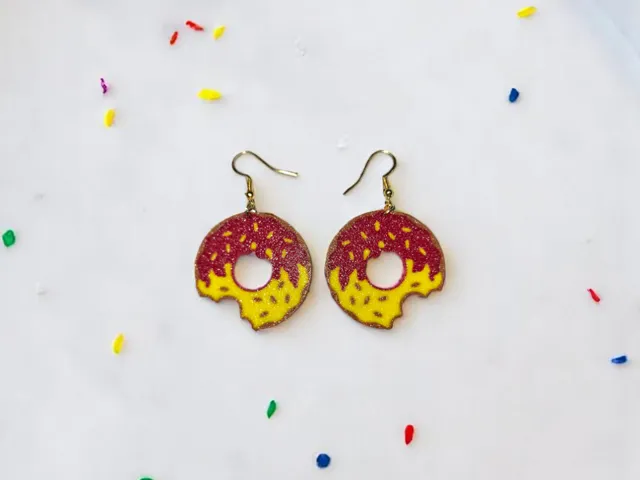 Donut earrings