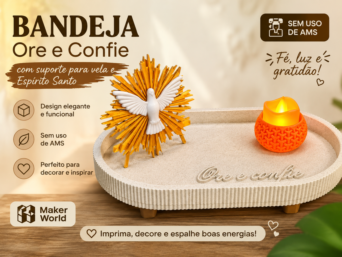Pporta terço Espirito Santo - 1