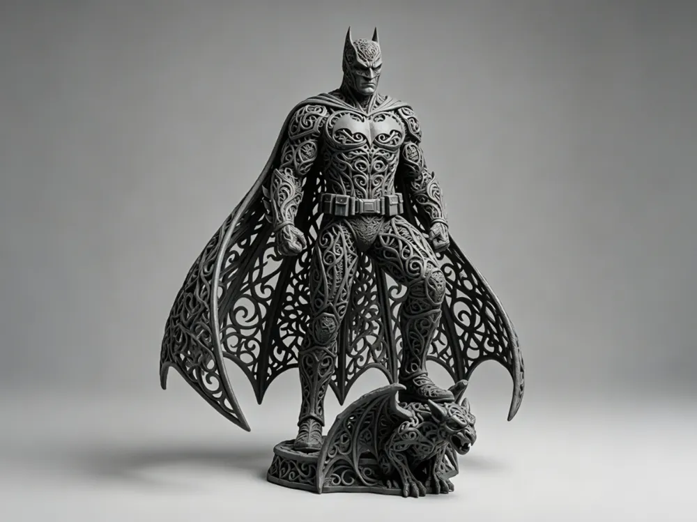 Figura decorativa: FlowWeave Dark Knight | Gothic Sculpture. Referencia del modelo original.
