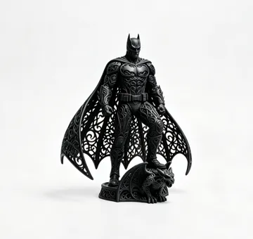 Figura decorativa: FlowWeave Dark Knight | Gothic Sculpture — vista de referencia 3