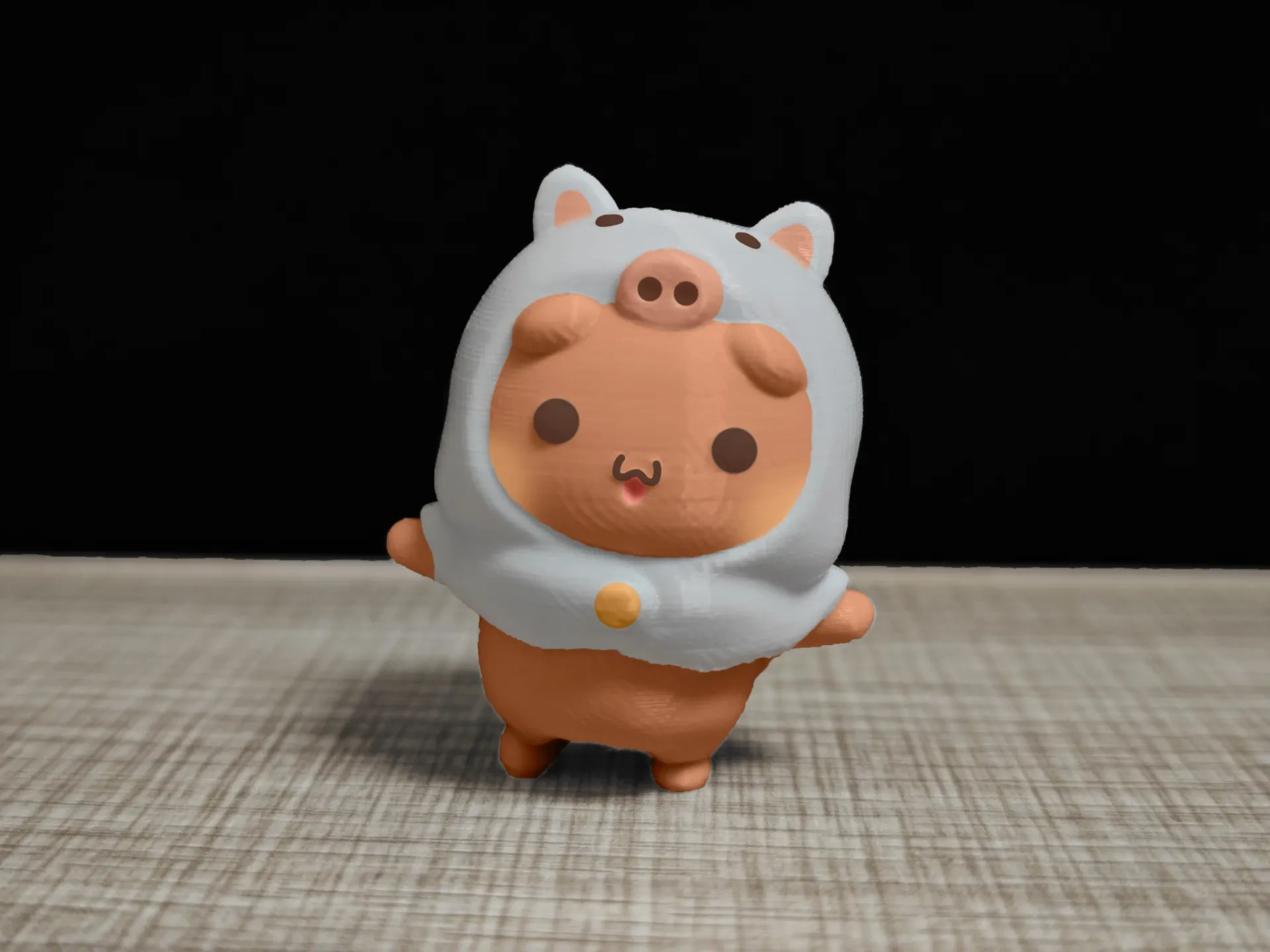 情侣熊系列-戴猪猪头套的布布（Couple Bear-pig_head cover_bubu）