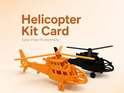 Helicopter kit card
