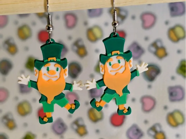 St. Patrick's leprechaun Earrings