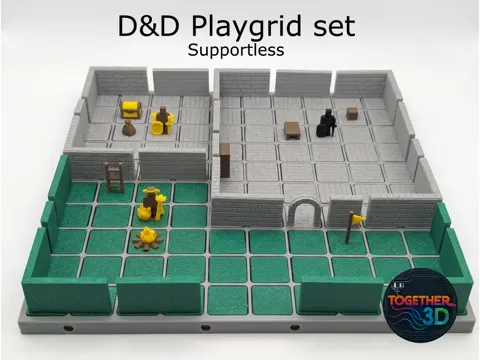 Soporte: D&D Playgrid set - supportless — referencia de MakerWorld