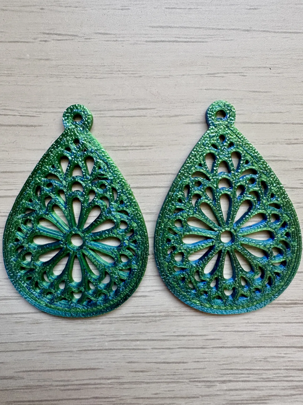 Boucles d'oreilles Fleur & Dentelle view 2