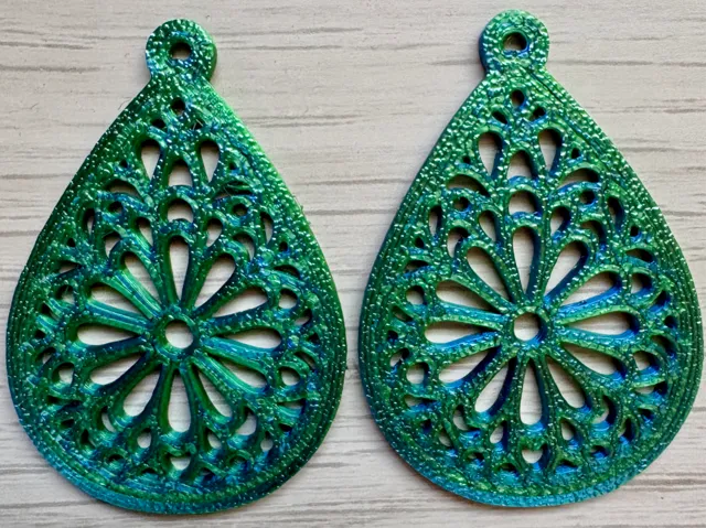 Boucles d'oreilles Fleur & Dentelle