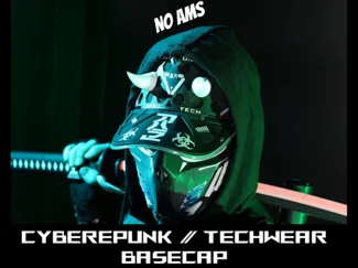 Cyberpunk / Techwear Basecap 