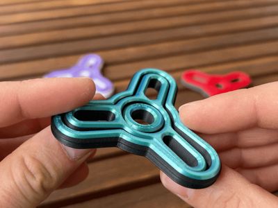 TriGyro Fidget Spinner - Print in place