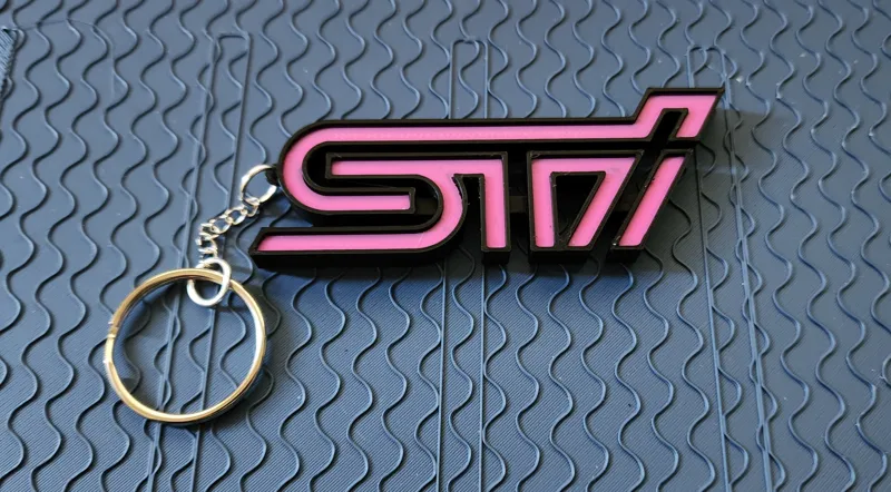 Subaru STI Keychain