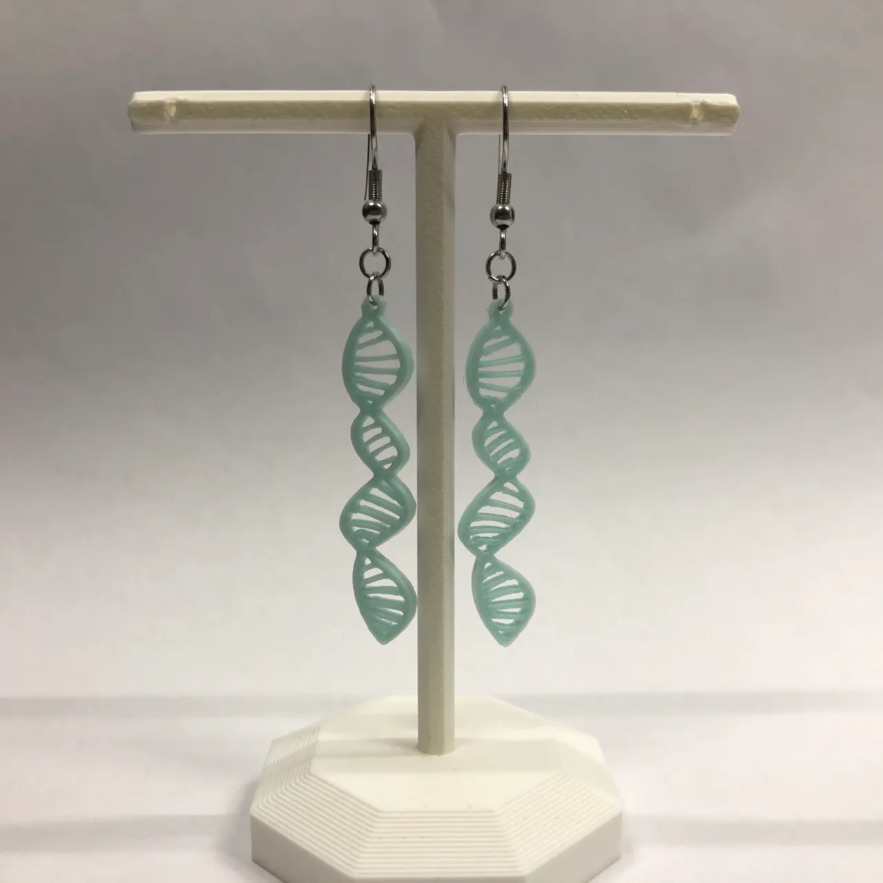 DNA chain earrings, no AMS, 0.4mm nozzle view 2
