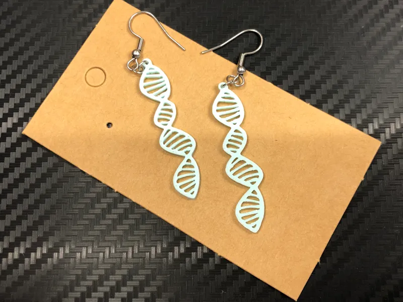 DNA chain earrings, no AMS, 0.4mm nozzle