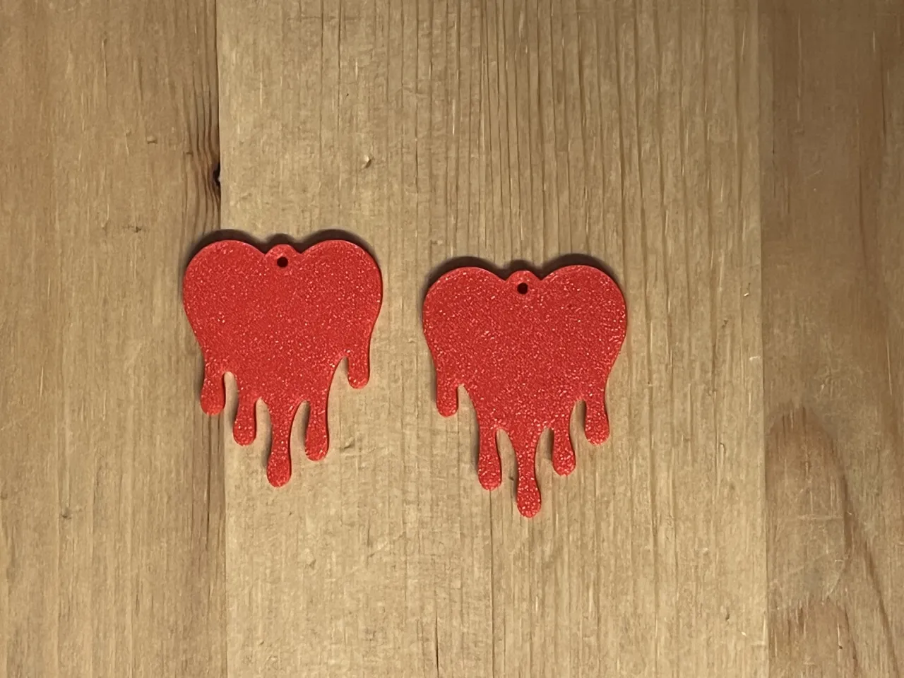 Drip Heart Earrings view 2