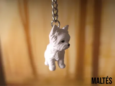 Maltese Keychain