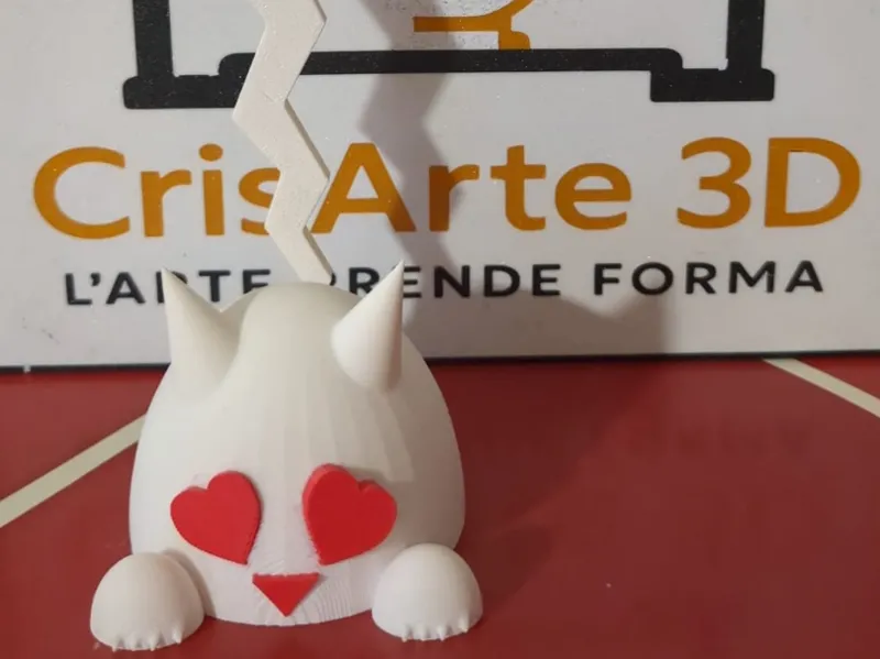 gatto innamorato porta spazzolini e altro