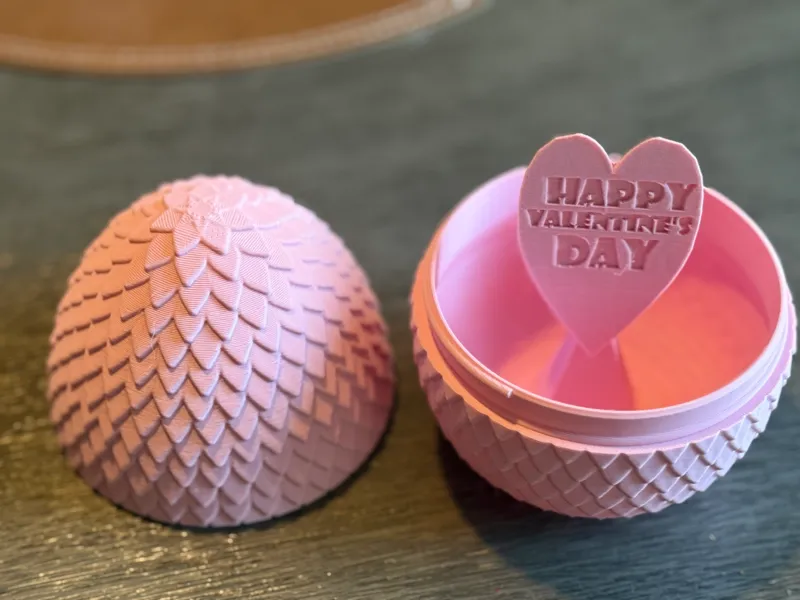 Valentines day dragon egg