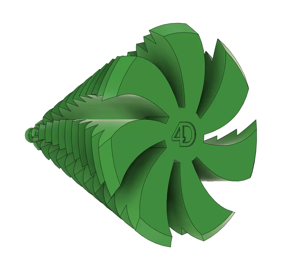 Spiral Christmas Tree Decoration Elegant Holiday Décor for a Festive