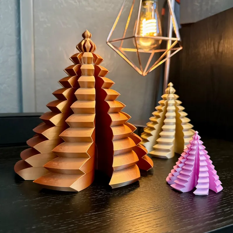 Spiral Christmas Tree Decoration - Elegant Holiday Décor for a Festive Atmosphere		