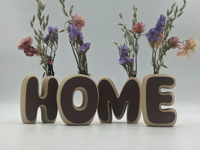 Letter name vases - HOME