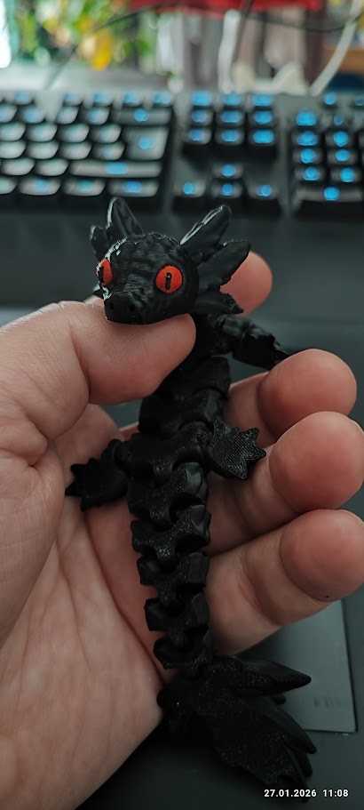 Miniatura 5 do modelo 3D Cute Crystal Axolotl Flexi 