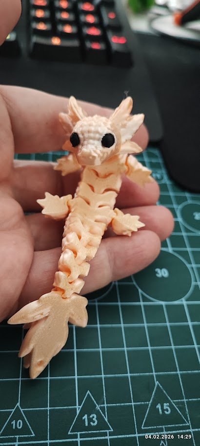 Miniatura 6 do modelo 3D Cute Crystal Axolotl Flexi 