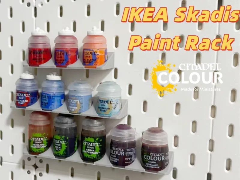 IKEA Skadis Paint rack for Citadel