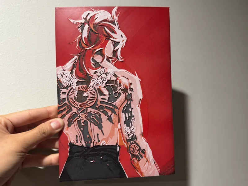 Vi (Arcane) Back Tattoo - HueForge Print