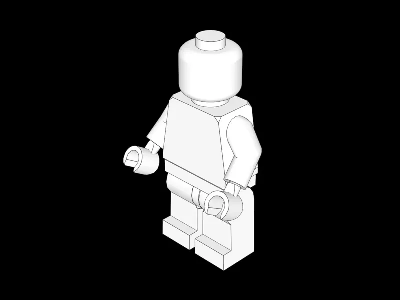 Classic Brick Minifigure