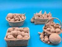 Paniers de fruits miniatures pour dioramas et wargaming — photo 2