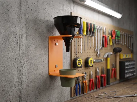 Soporte: Workshop Funnel Drip Stand & Collection Cup — referencia de MakerWorld