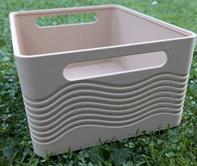 Wavy sturdy Storage box ~