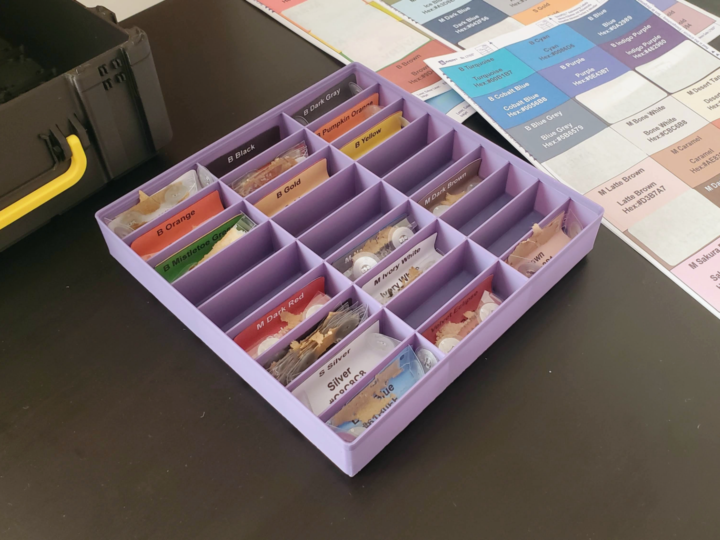 Gridfinity 5x5 Spool Tags Organizer