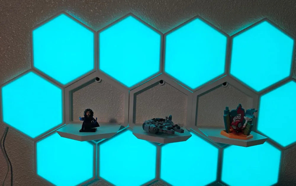 Rotated Hexagon Shelf - Free 3D Print Model - MakerWorld