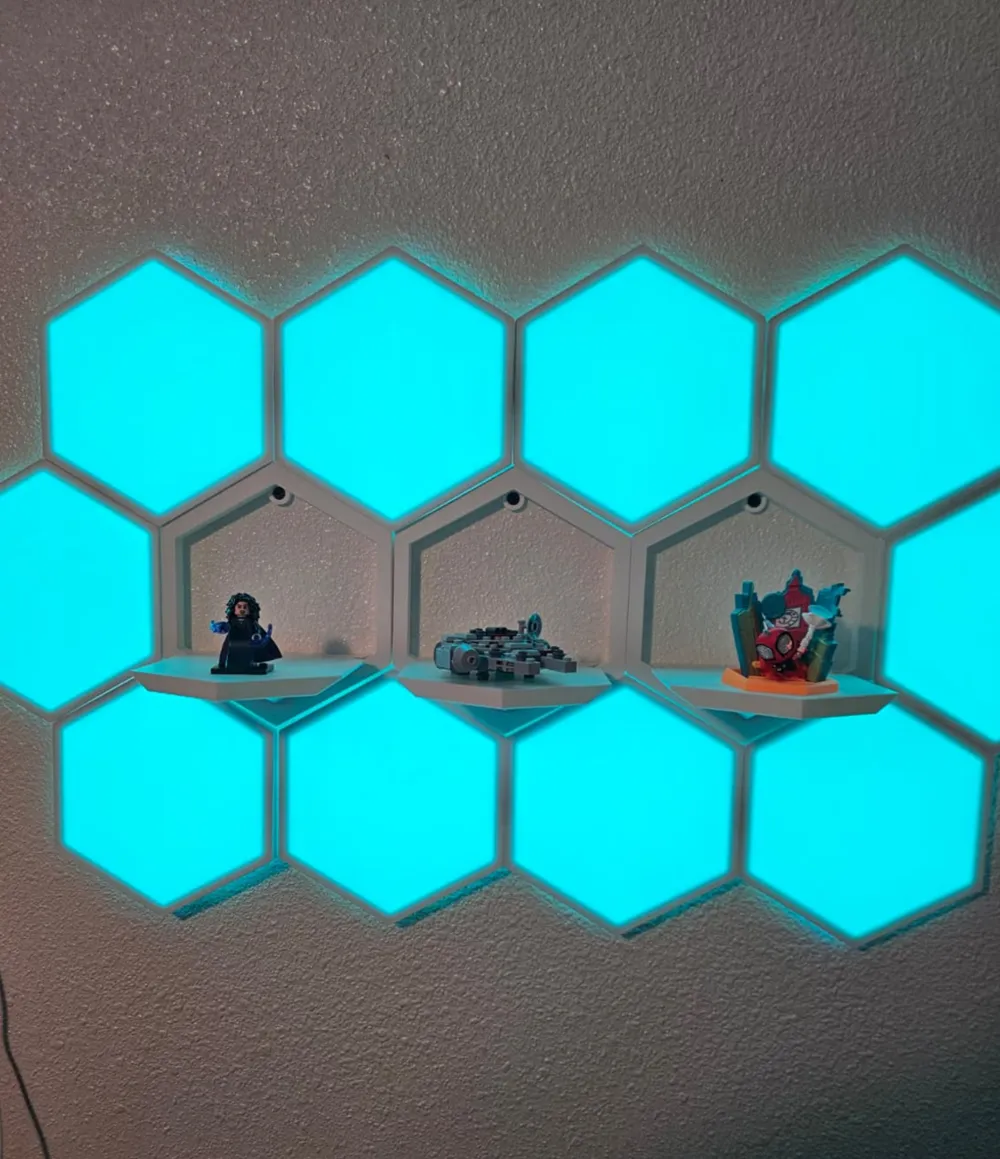 Rotated Hexagon Shelf - Free 3D Print Model - MakerWorld