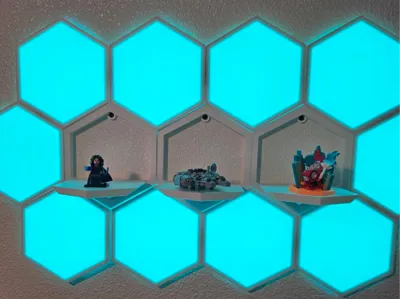 Rotated Hexagon Shelf